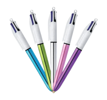 Bolígrafo BIC de 4 colores shine