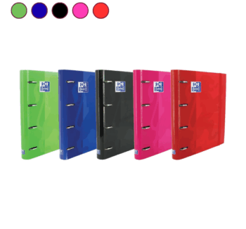 Carpeta de Anillas Oxford en varios colores vivos