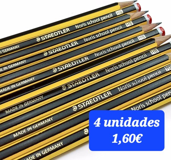 Lapiz Noris nº2 HB Pack de 4 Unidades