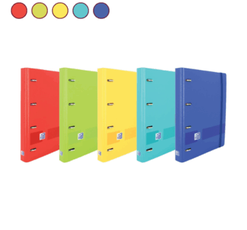 Ringbook Oxford Polyfoam - A4 + 4A. 35 mm Colores Vivos