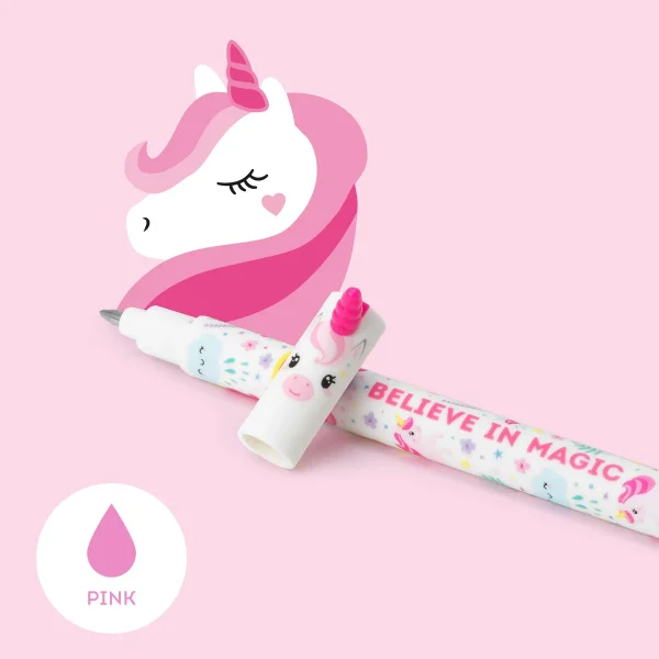 Bolígrafo de Gel Borrable Unicornio Estampado