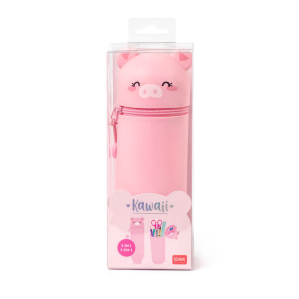 Estuche de Silicona 2 en 1 - Kawaii-Cerdito