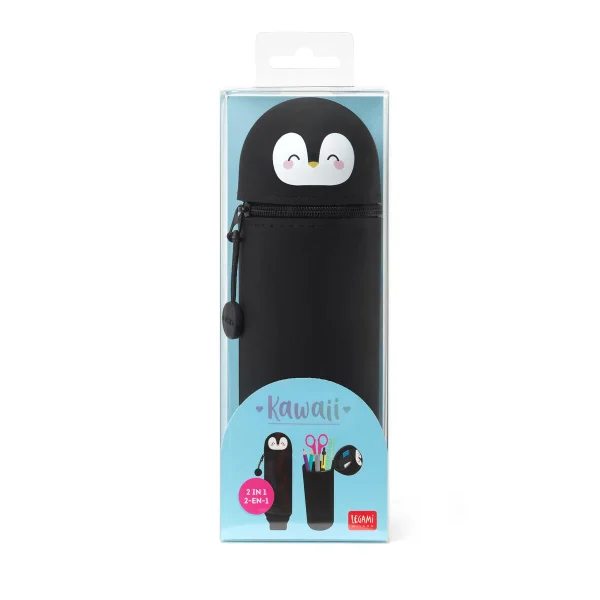 Estuche de Silicona 2 en 1 - Kawaii-Pingüino