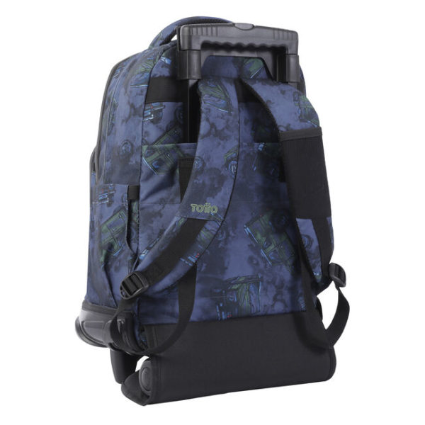 Mochila escolar con ruedas estampado todoterreno - Renglones