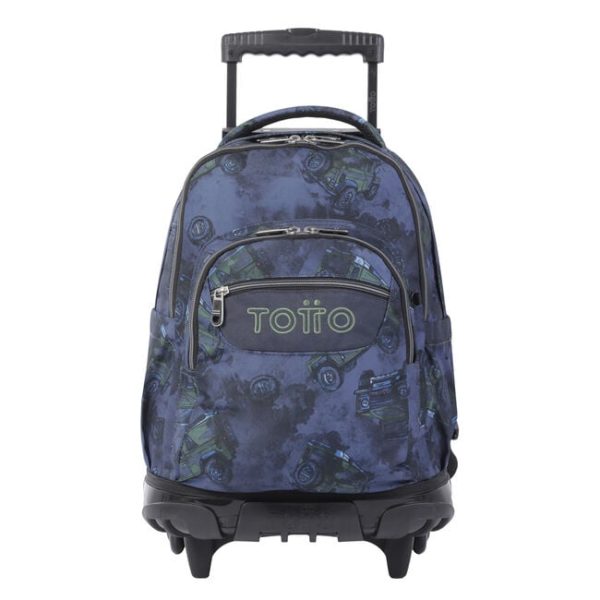 Mochila escolar con ruedas estampado todoterreno - Renglones