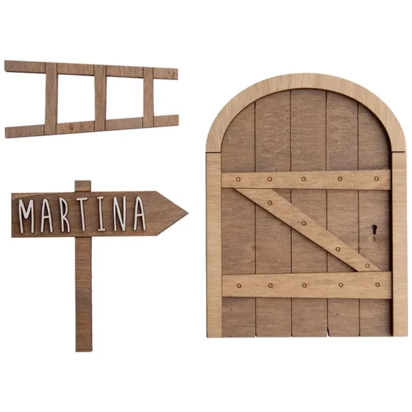 Puerta Ratoncito Pérez Personalizada de Madera