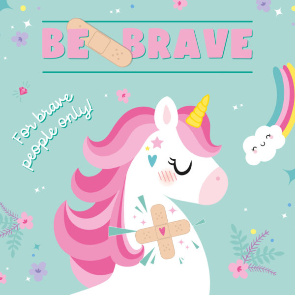 30 Tiritas Estampadas - Be Brave