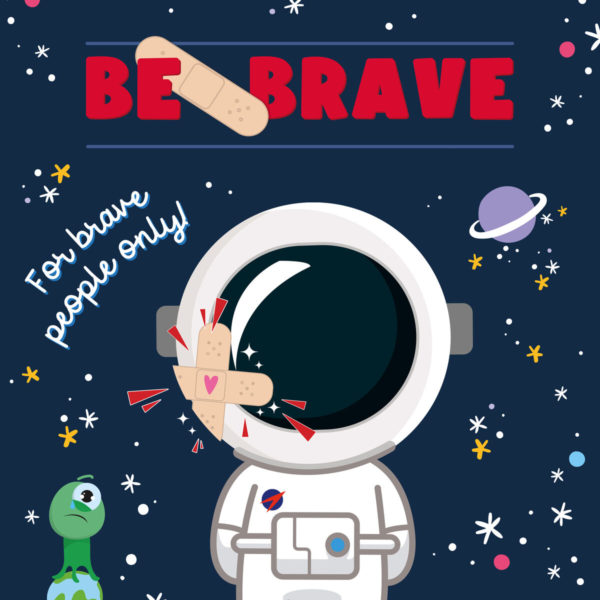 30 Tiritas Estampadas - Be Brave