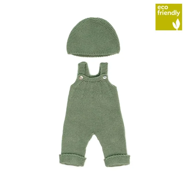 Conjunto Ropa de Punto 38cm - Peto y Gorro