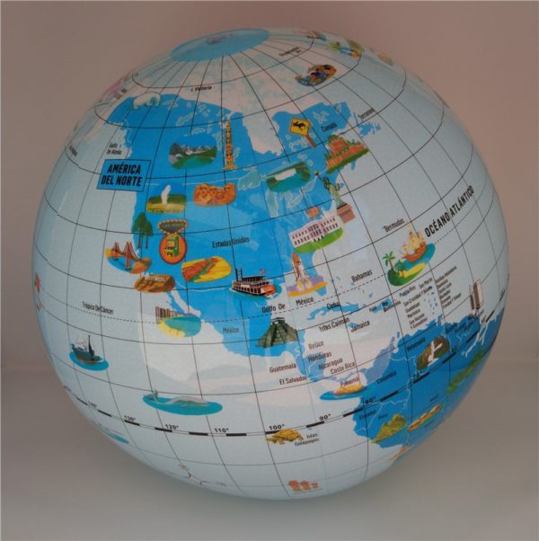 Globo Maravillas del Mundo 42cm