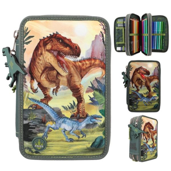 Dino World Estuche Triple Led