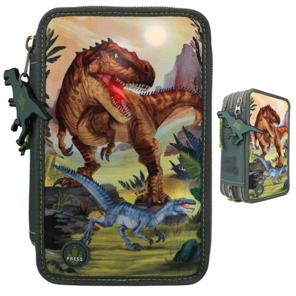 Dino World Estuche Triple Led