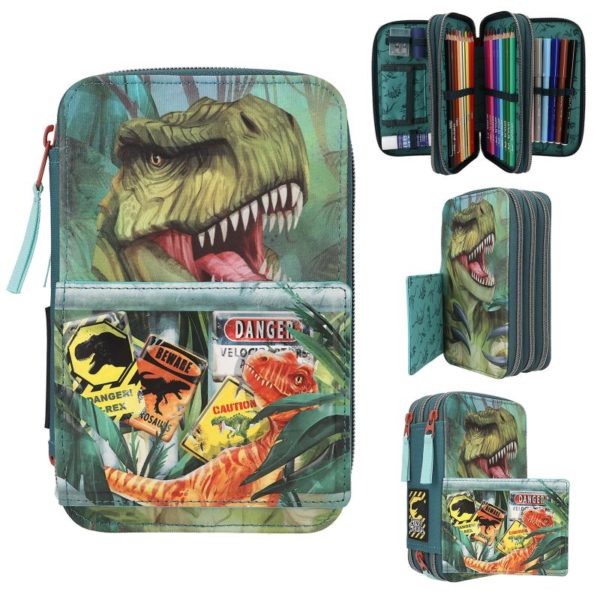 Dino World Estuche Triple Danger