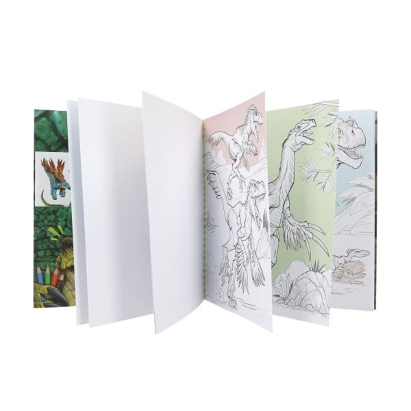 Dino World Libro Colorear con Lentejuelas