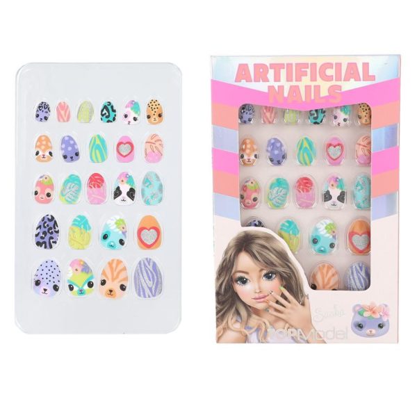 TopModel Uñas Artificiales Puntiagudas Animales Beauty and Me