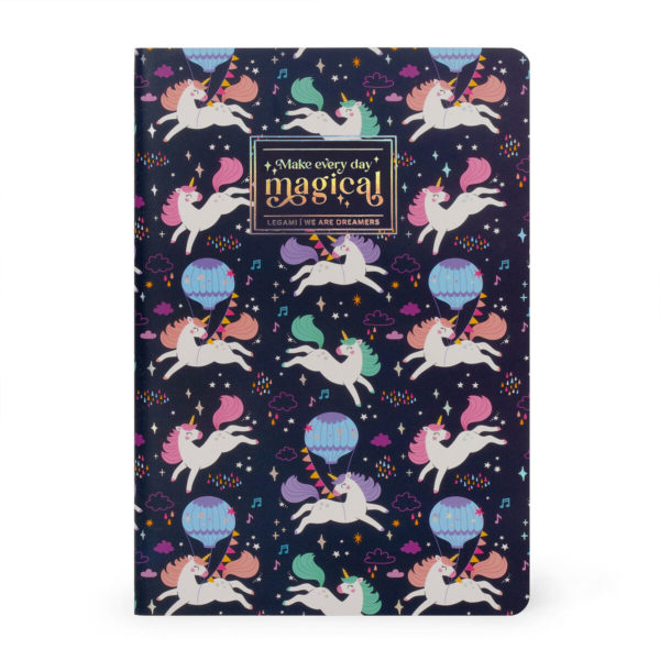 Cuaderno a Rayas A5 Unicornios