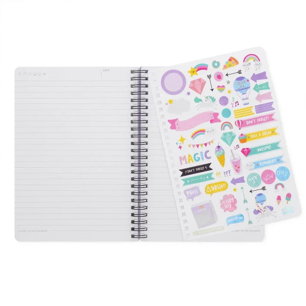 Cuaderno a Rayas A5 Unicornio