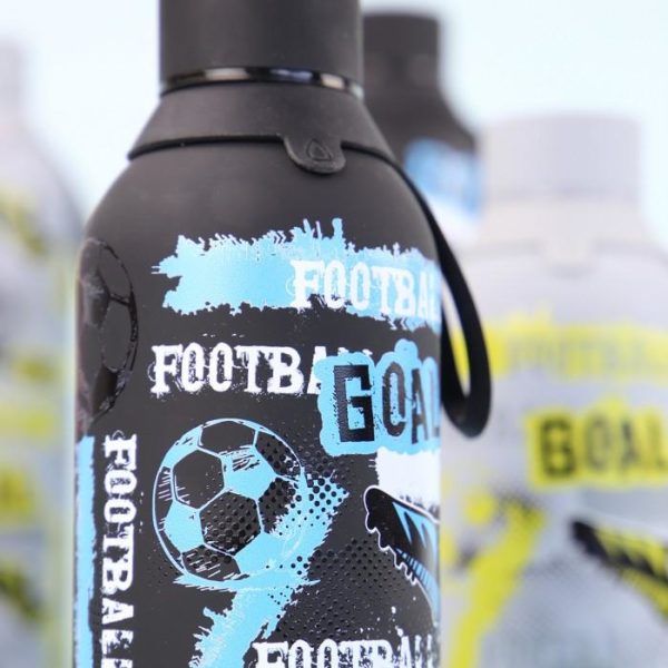 Botella con Altavoz Black Football