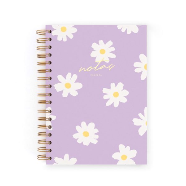 Cuaderno Charuca A5 Floral Lila