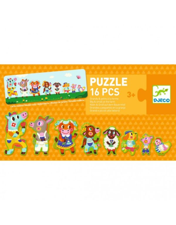 Puzzle Grandes y Pequeños Granja