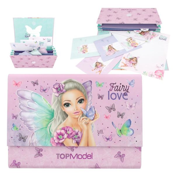 TopModel Archivador Con Papel de Cartas Fairy Love