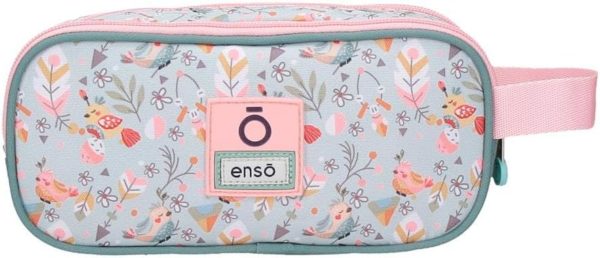 Estuche Escolar 3 Cremalleras Enso Tropical Love