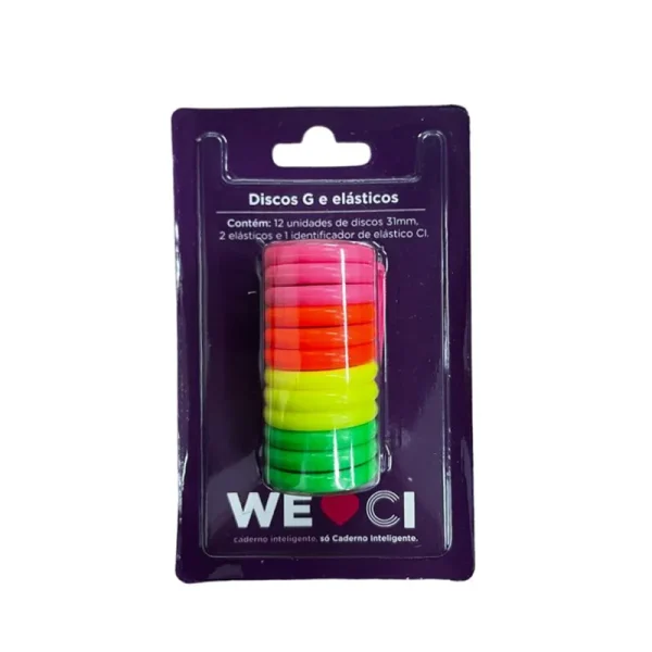 Discos y Elástico Neon Glow G Para el Cuaderno Inteligente - Imagen 2