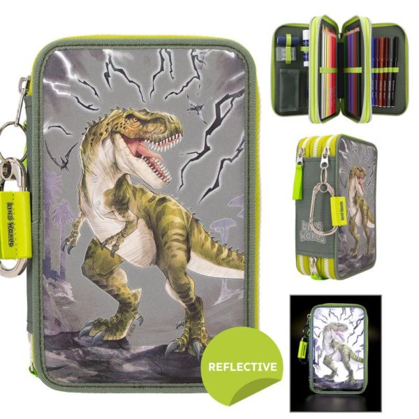 Dino World Estuche Triple Reflector