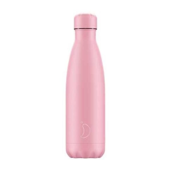 Botella Chilly's Pastel Rosa 500ml