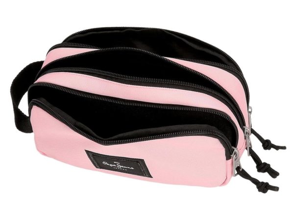 Estuche Escolar 3 Cremalleras Pepe Jeans Aris Rosa