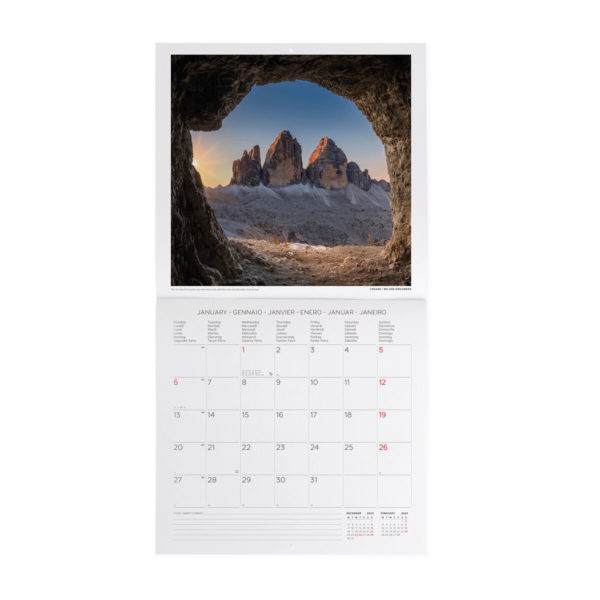 Calendario de Pared 2025-;Mountains