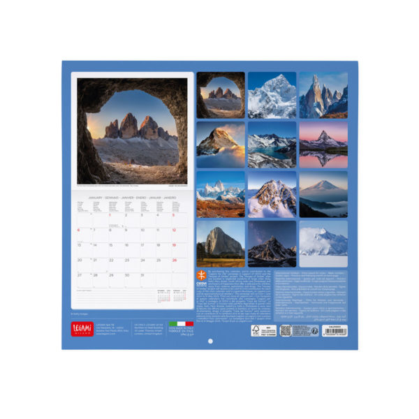 Calendario de Pared 2025-;Mountains