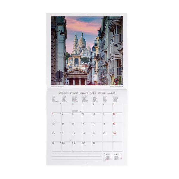 Calendario de Pared 2025-Paris