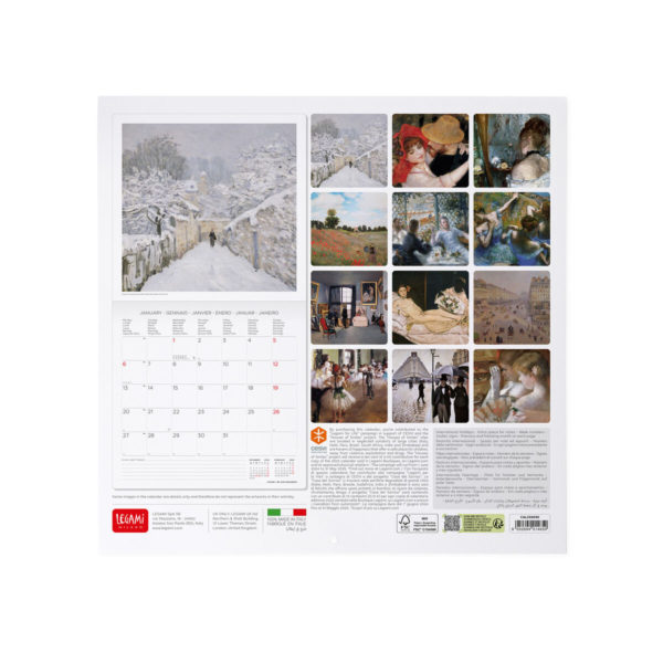 Calendario de Pared 2025-Impressionist