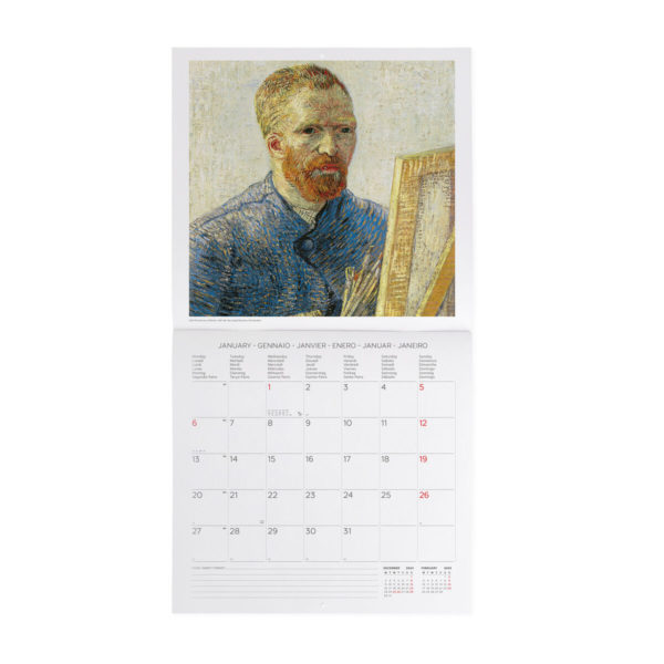 Calendario de Pared 2025 - Vincent Van Gogh