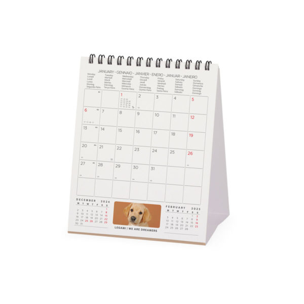 Calendario de Mesa 2025-Puppies