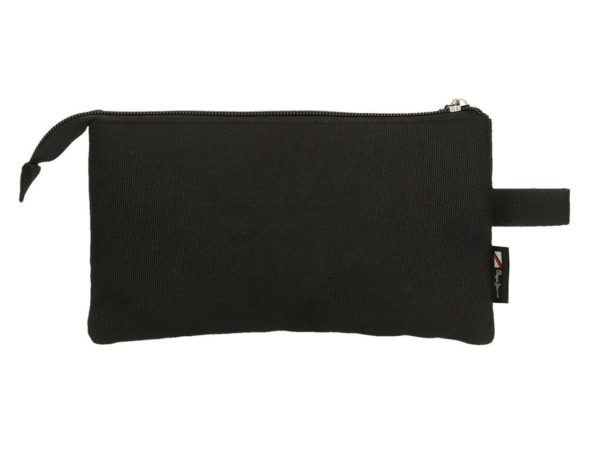 Estuche Escolar 3 Cremalleras Pepe Jeans Aris Negro