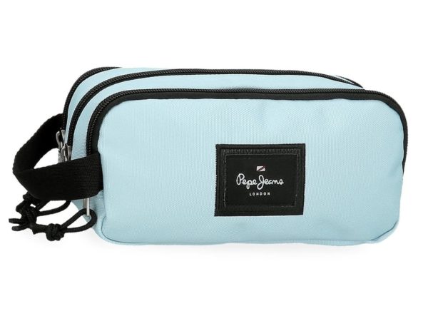 Estuche Escolar 3 Cremalleras Pepe Jeans Aris Azul