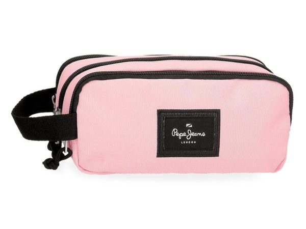 Estuche Escolar 3 Cremalleras Pepe Jeans Aris Rosa