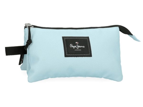 Estuche Escolar 3 Cremalleras Pepe Jeans Aris Azul