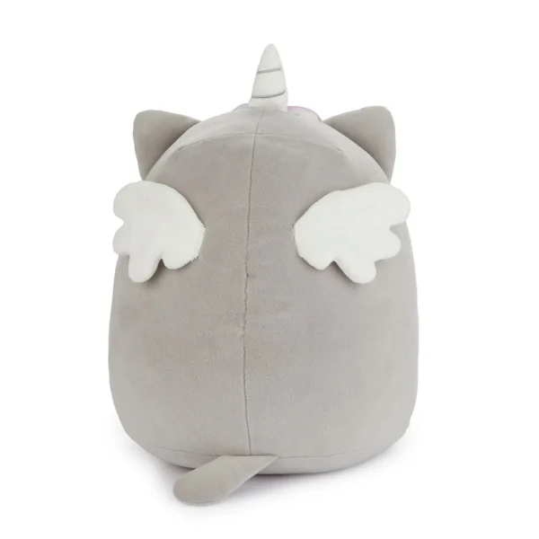 Cojín Fluffy Kawaii Gris Estrella