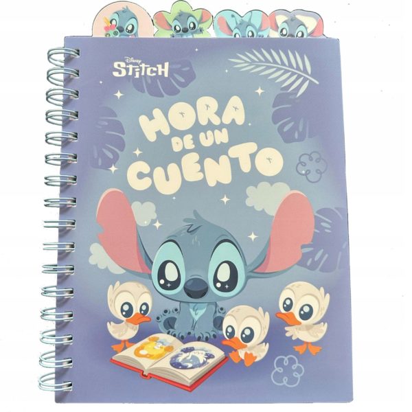 Cuaderno Espiral A5 Stitch Malva