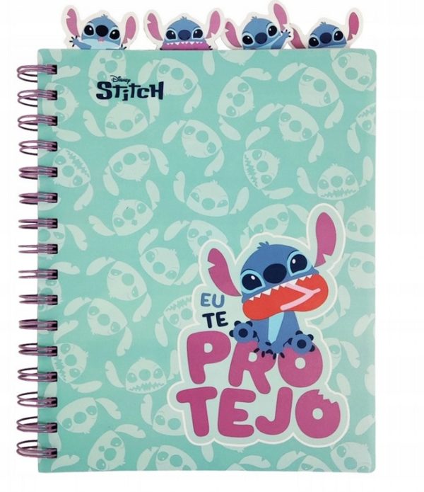 Cuaderno Espiral A5 Stitch Turquesa