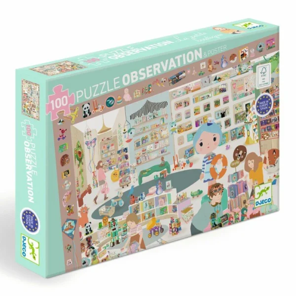 Puzzle de Observación La Pequeña Tienda: 100 Piezas