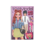 Cuaderno Dress Me Up de TOPModel con 20 páginas de figuras TOPModel femeninas y masculinas