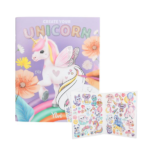 Portada del libro "Crea tu Unicornio" de Ylvi, que presenta un diseño colorido con unicornios y un fondo mágico