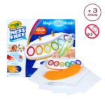 Crayola Magic Light Brush y pinturas Color Wonder en su empaque original