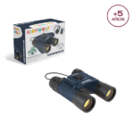 Prismáticos para niños KIDYWOLF KIDYBINOCULAR mostrando su diseño compacto y colorido ideal para los más pequeños.