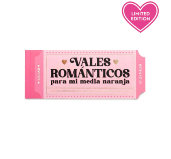 Vales Románticos de Legami en formato talonario cerrado, ideal para regalar momentos únicos.