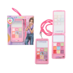 Brillo de Labios Smartphone de TOPModel en diseño móvil rosa, ideal para niñas y adolescentes, con 9 tonos y aroma a fresa.